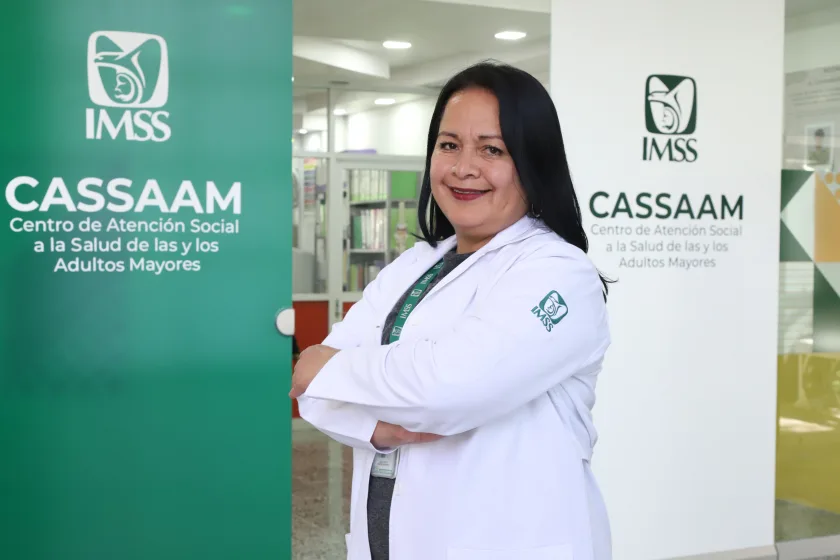 La maestra Lucia Yveth Sánchez Herrera, psicogeriatra del CASSAAM